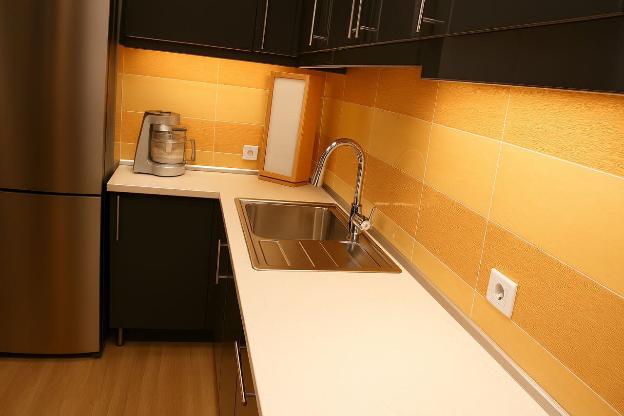 Task lighting is essential for specific activities at home, including preparing food