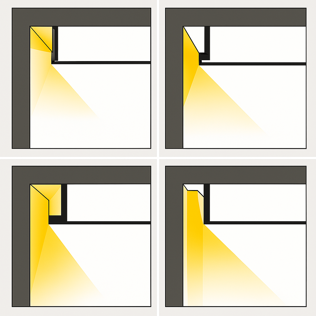 Types for LED cove light