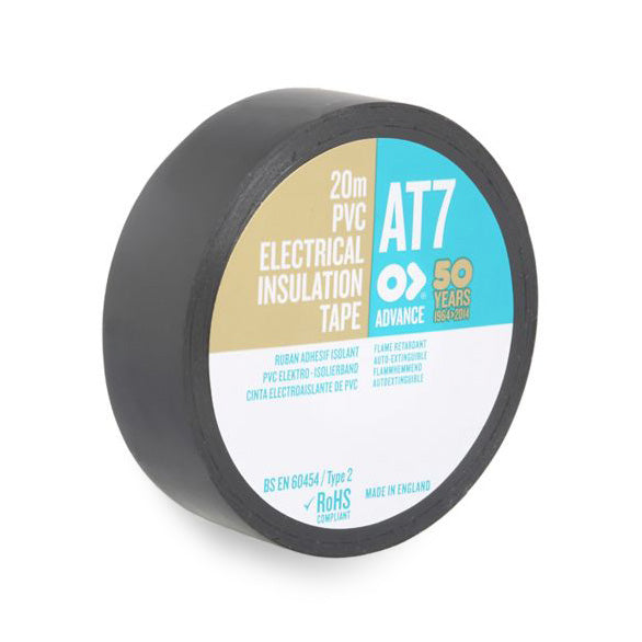 Advance Tapes Electrical Insulation Tape 19mm x 20m 0.13mm Black