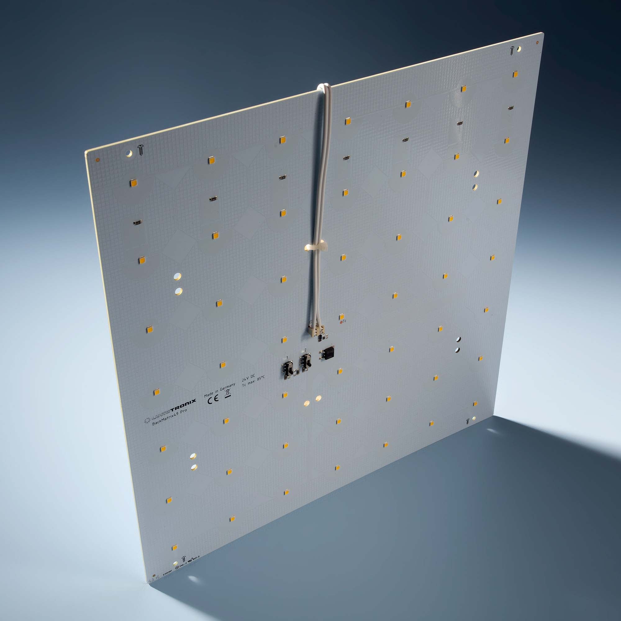 BackMatrix-49-3090 Nichia LED Module pure white 4000K CRI90 2150lm 49 LEDs 24V 14.11W 29x29cm (27423 lm/sqm)