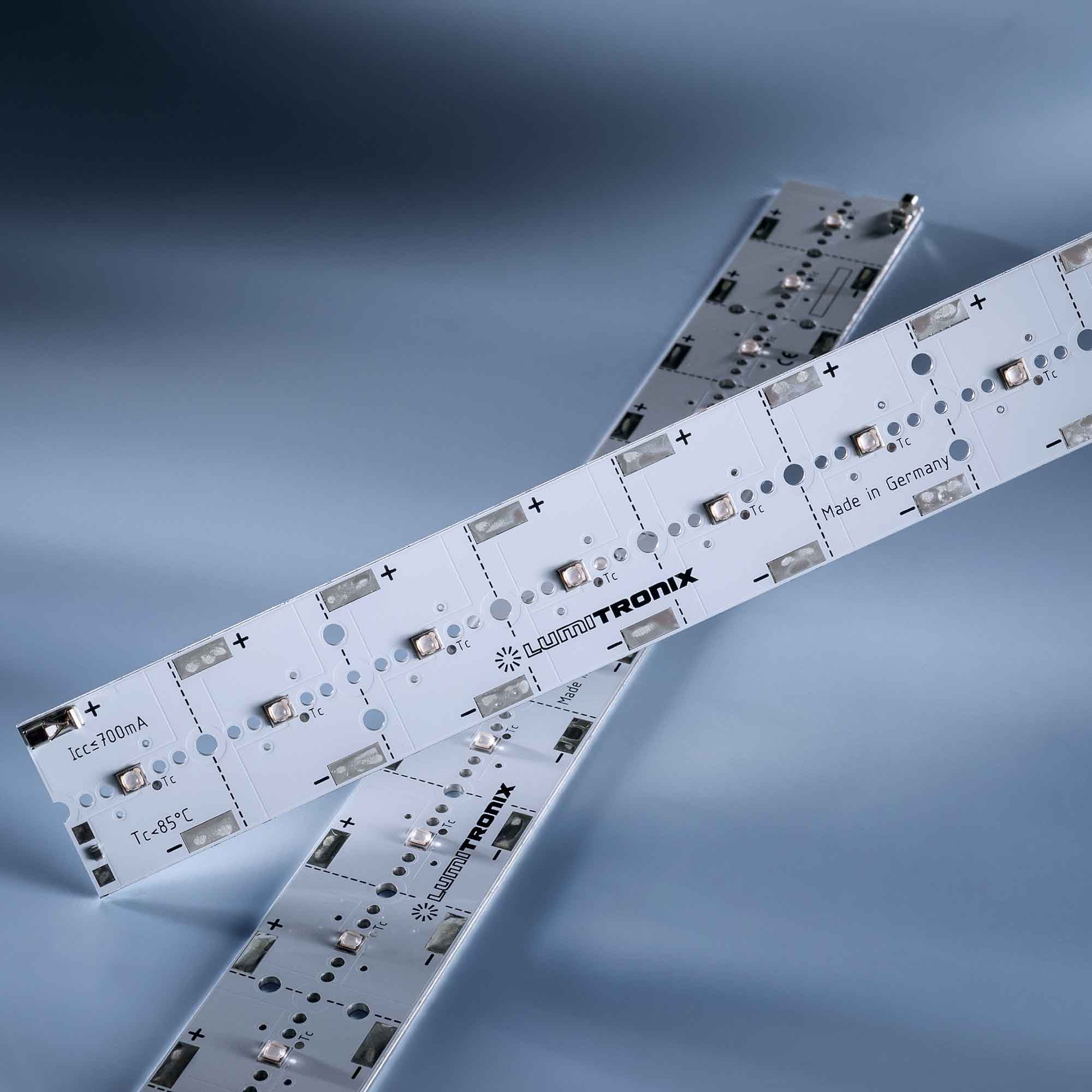 PowerBar V3 UVA Nichia NCSU276C LED Module Aluminium 365nm 12600mW 12 LEDs 500mA 22.8W 28.6cm