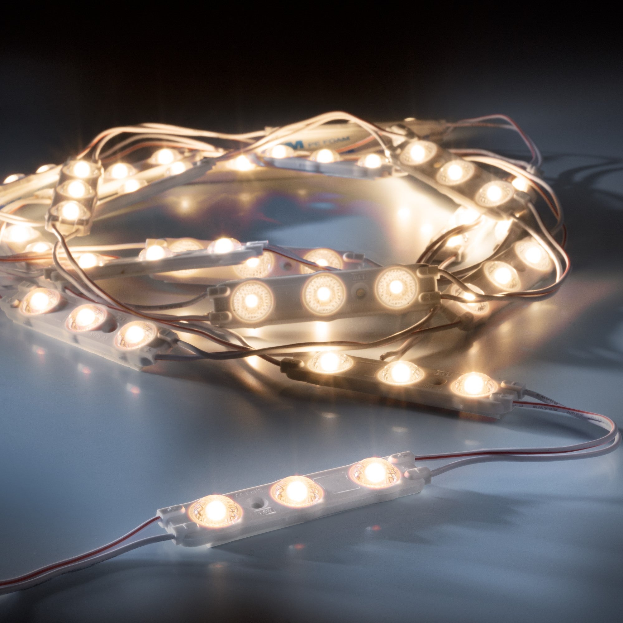 leds.de Waterproof LED modules 3 LEDs 12V IP67 20 pieces 3000K