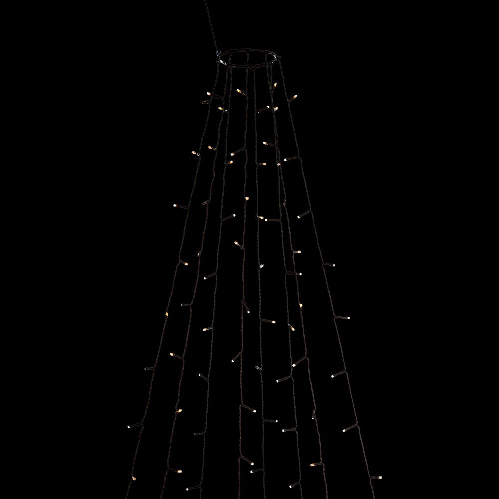 LED Tree Coat amber, 8 strings of 4m (50 LEDs each) with Glimmer Effect