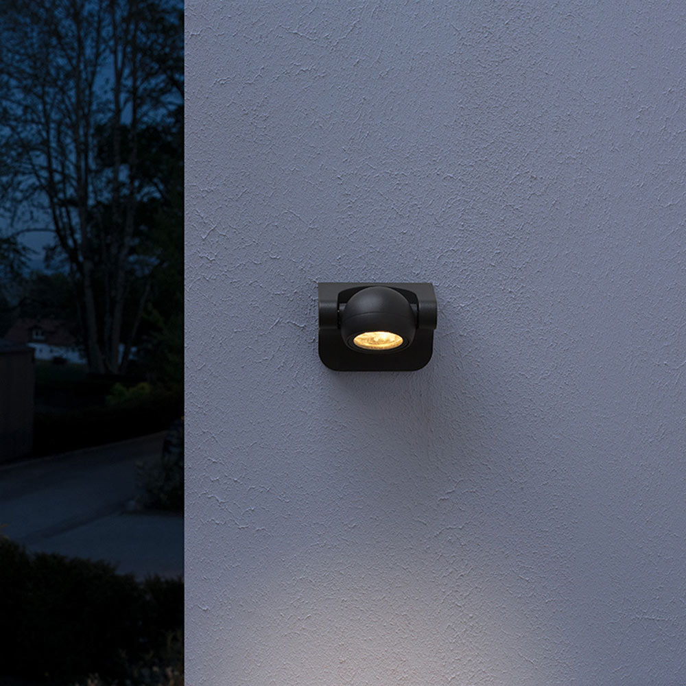 Wall LED lamp Osram ENDURA STYLE Hemisphere 6W dark grey 3000K 6W 360lm