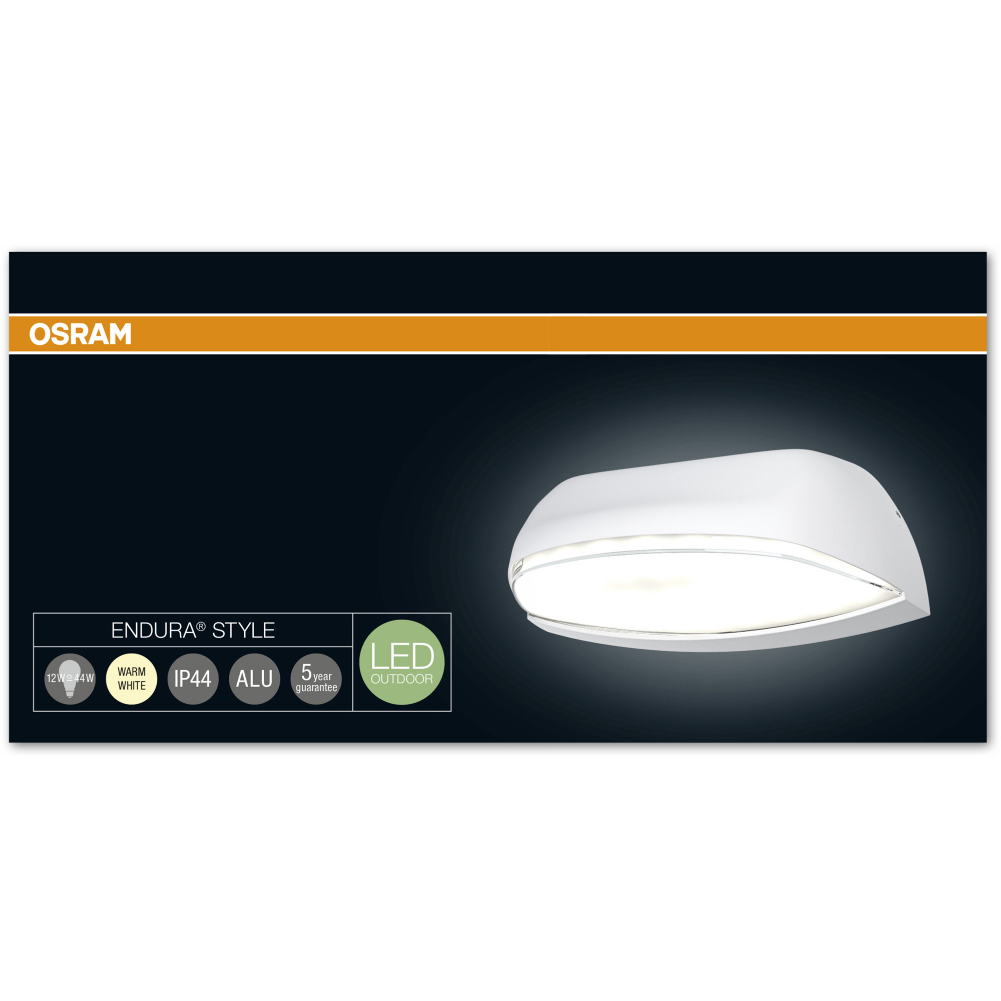 Wall LED lamp OSRAM Endura Style Wide Grey 3000K 12W 530lm
