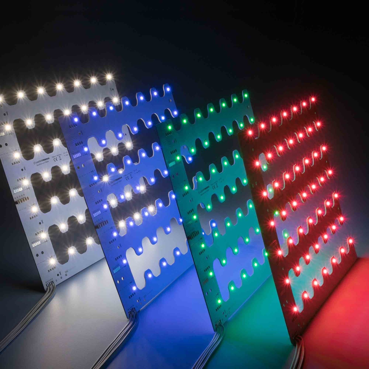 Build Your Own Plug & Play Nichia 757 TW, Dynasolis, RGBW, RGB+TW LED Modules, Made in Germany, 150-600mm length & 5-400mm width