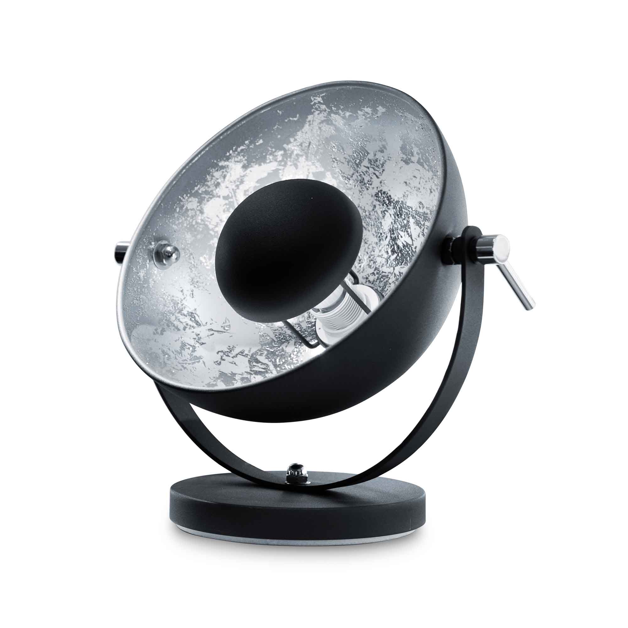 Lumego Acamar Table Lamp, E27, black-silver