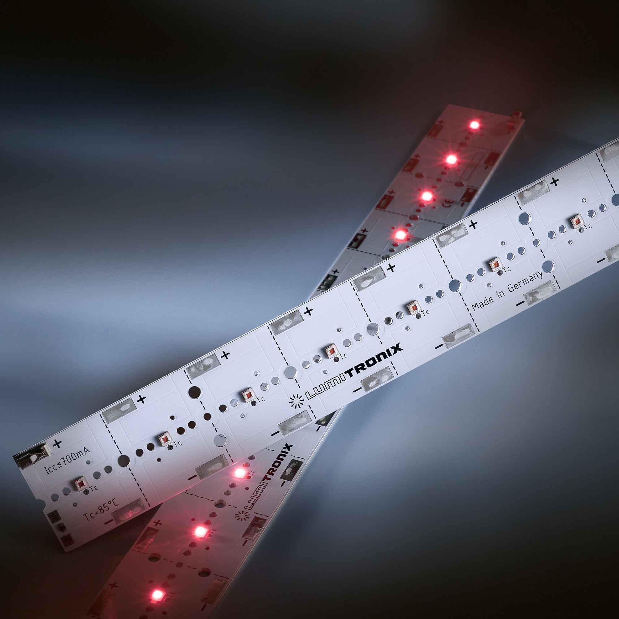 PowerBar V3 LED Module Aluminium deep-Red 730nm 700mA 12x Osram Oslon SSL LEDs 29cm