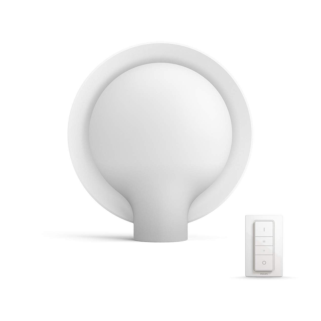 Philips Hue Buckram LED table lamp white with dimmer switch 2200-6500K 806lm