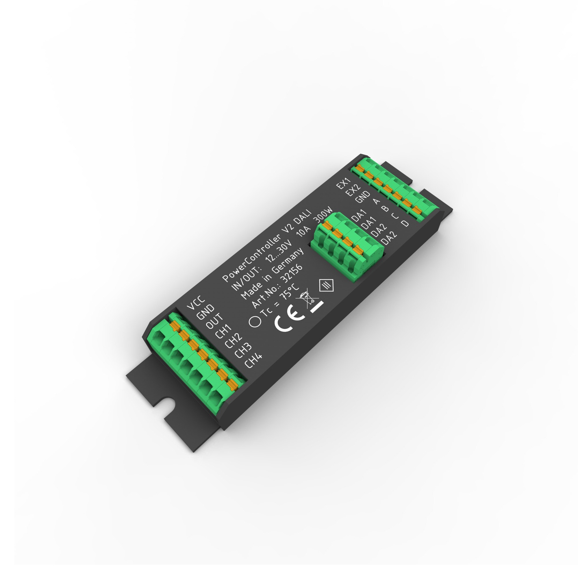 PowerController V2 Light Control Unit single color via DALI 102 4-outputs at 10-30VDC max. 300W