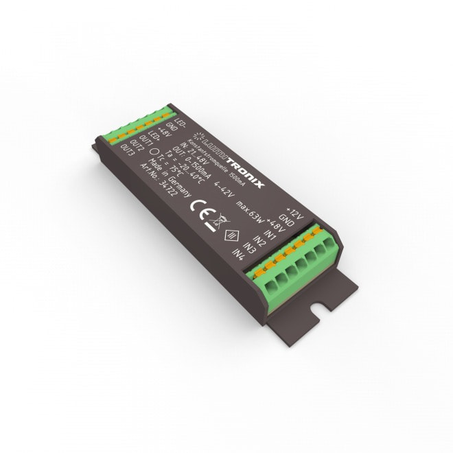 Constant Current LED Driver LUMITRONIX 21-48V input to 1>1500mA 4-42V DIM for the PowerController V2
