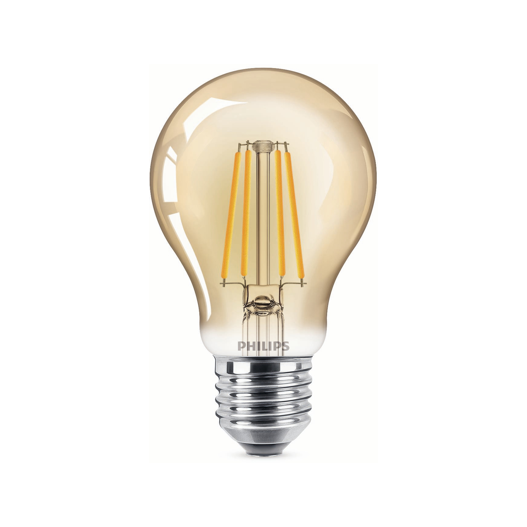 Philips Vintage Filament LED Bulb Gold 4-35W E27 825 clear 400lm 2500K