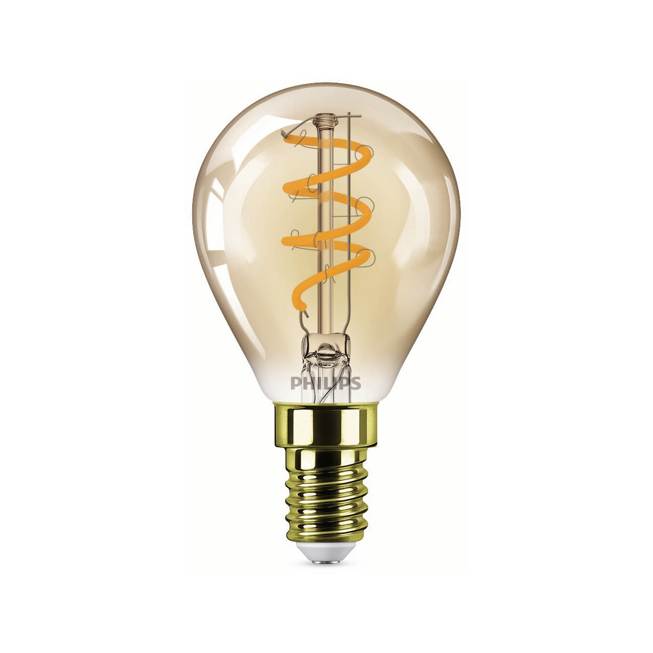 Philips Vintage Filament LED Bulb Gold 2.6-15 E14 818 clear 136lm 1800K