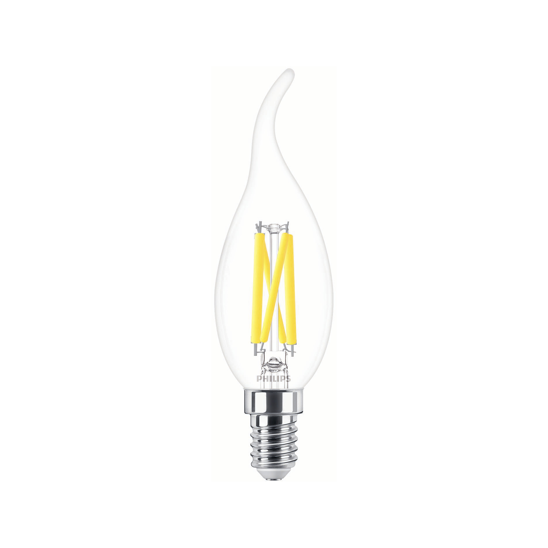 Philips WarmGlow Filament LED Bulb 3.4-40W E14 927 clear DIM 470lm 2200-2700K