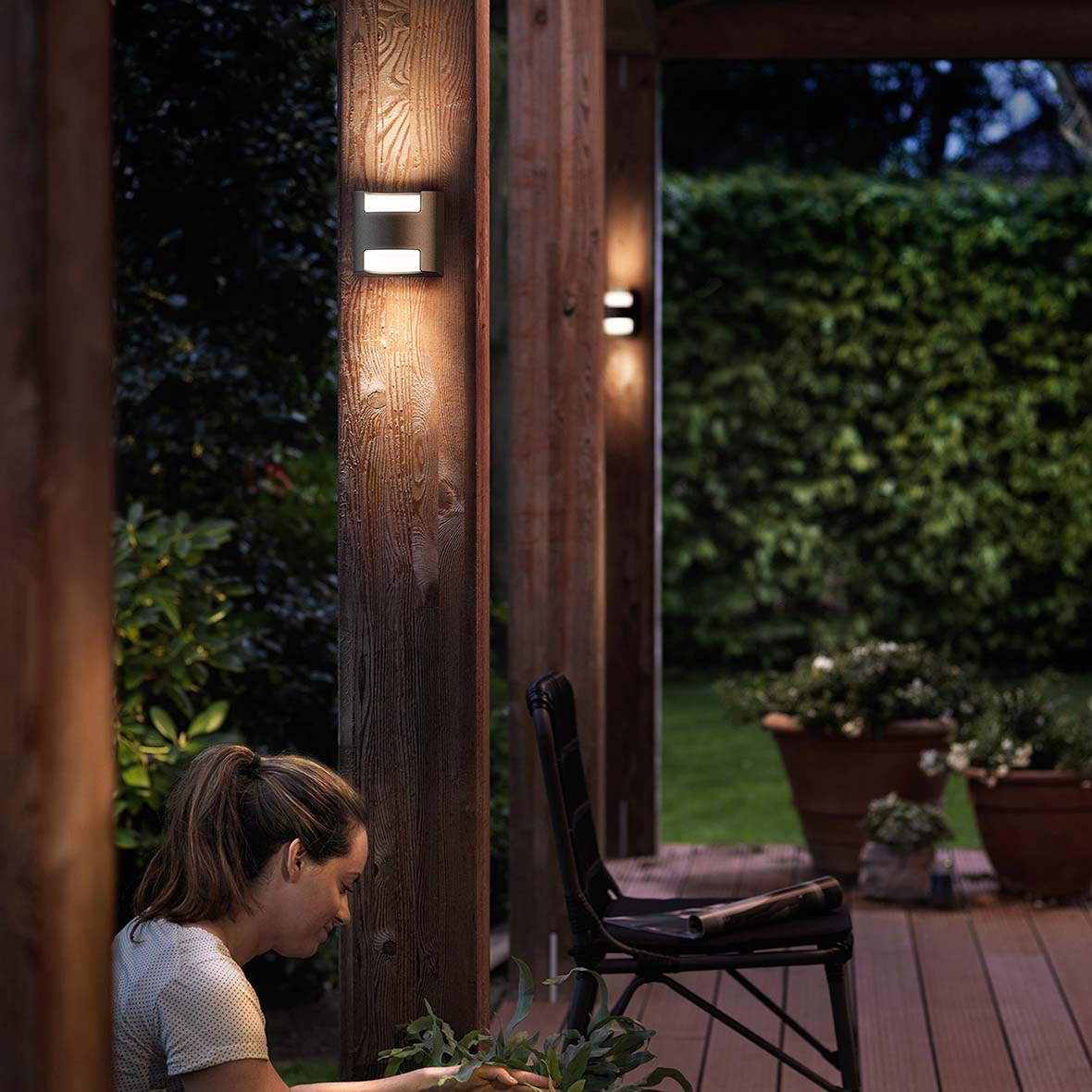 Wall LED light PHILIPS Mygarden Grass Anthracite 2700K 9W 800lm