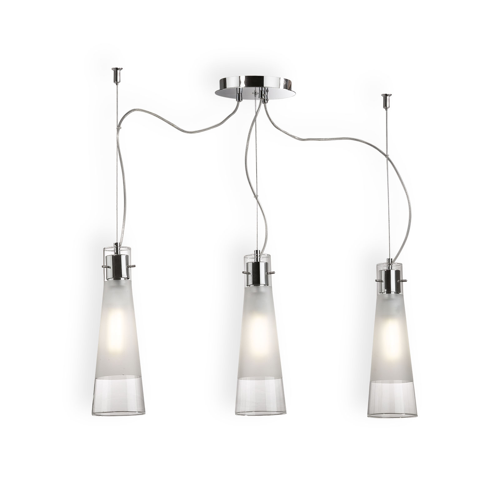 Pendant lamp IDEAL LUX Kuky Clear Sp3 3X E27