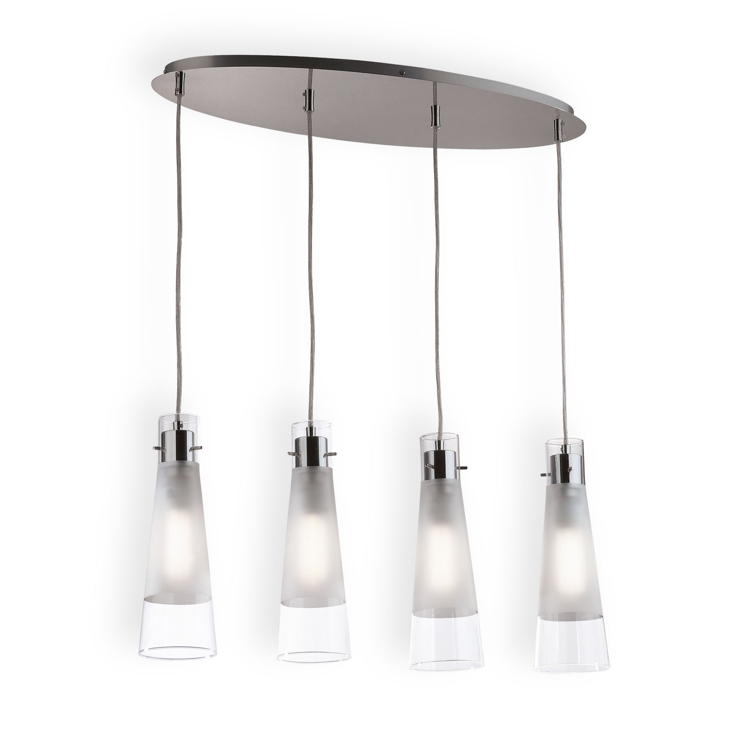 Pendant lamp IDEAL LUX Kuky Clear Sp4 4X E28