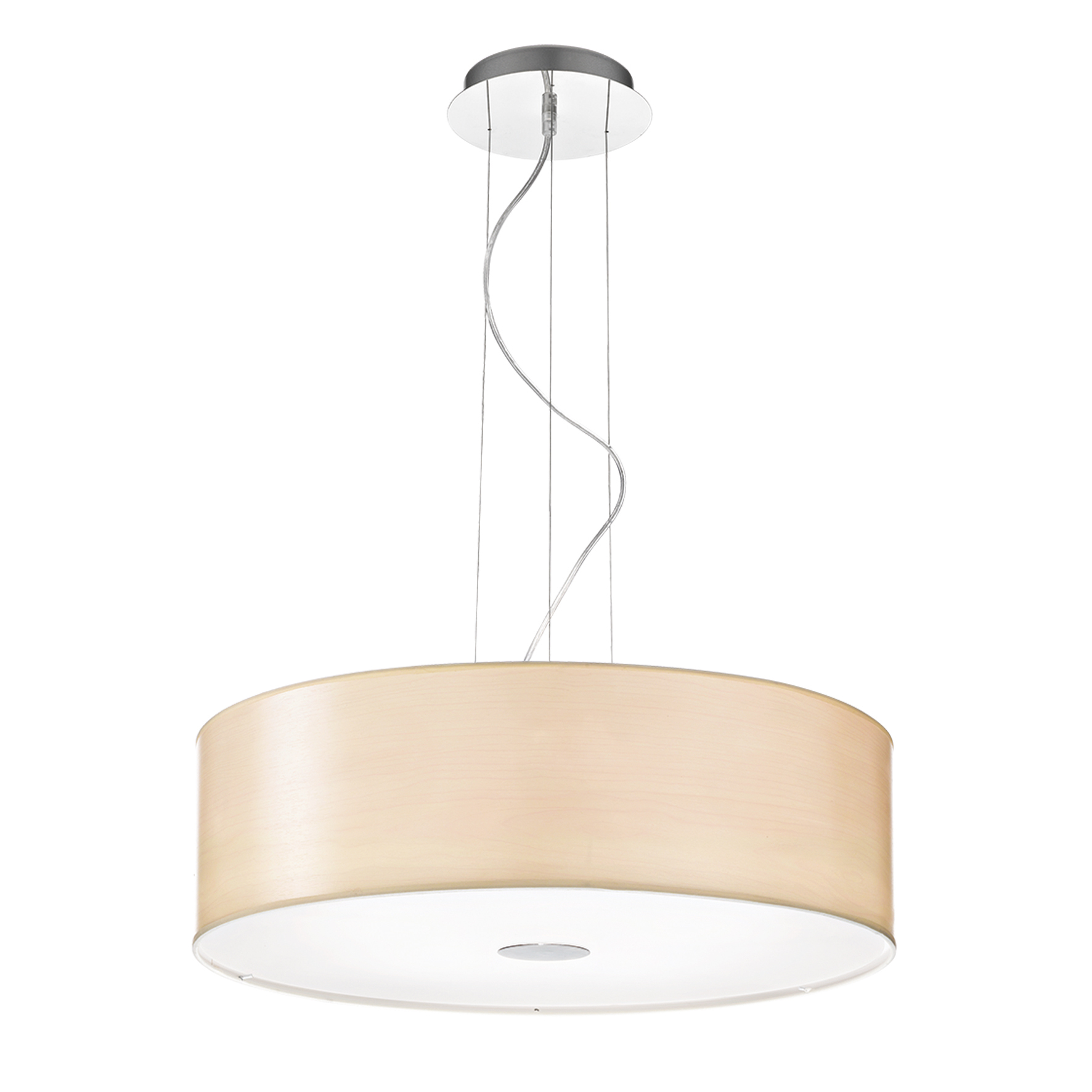Pendant lamp IDEAL LUX Woody Sp5 Wood 5X E27