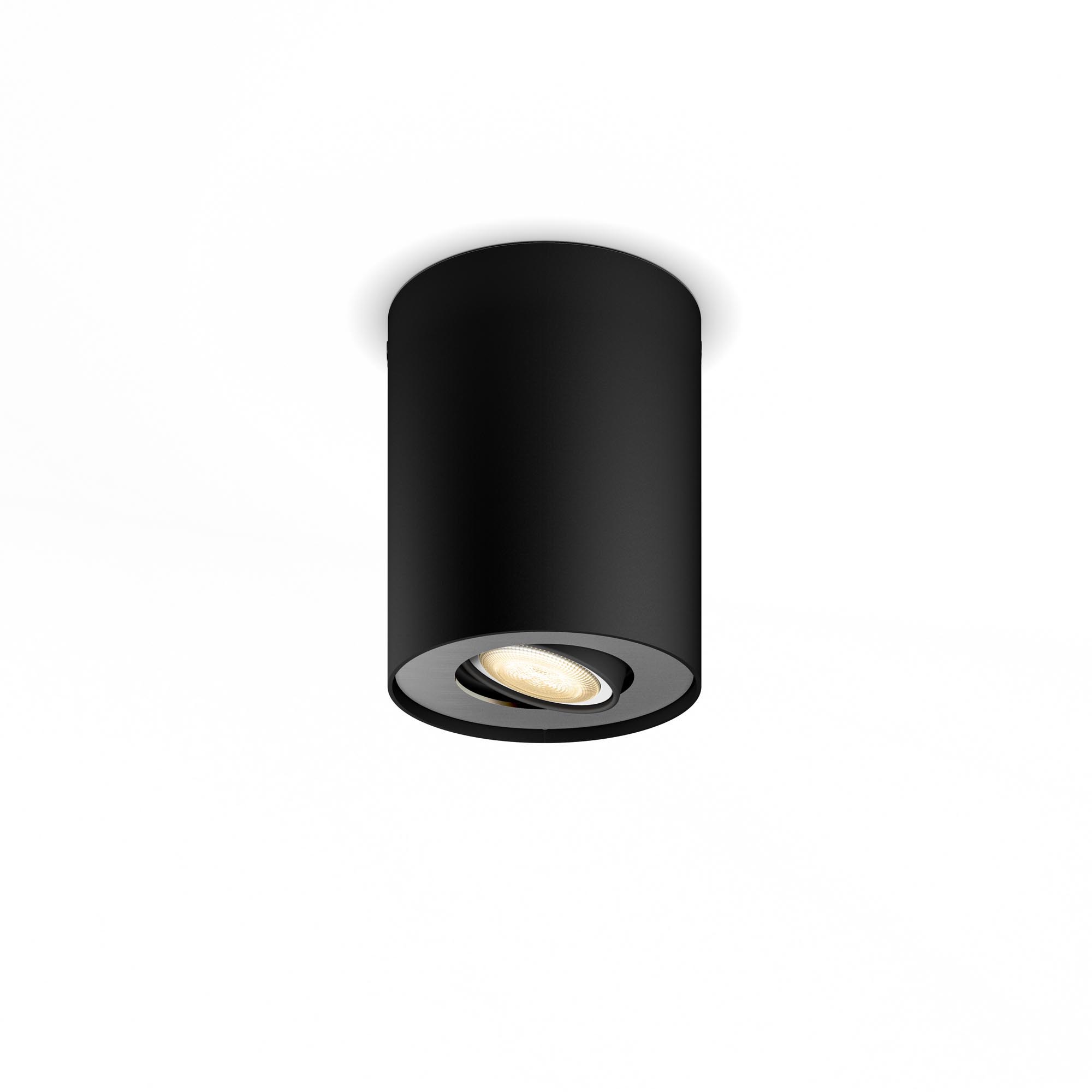 Ceiling LED lamp PHILIPS Wifi Pillar LED 1 Spot Black 2200-6500K 5.5W 350lm