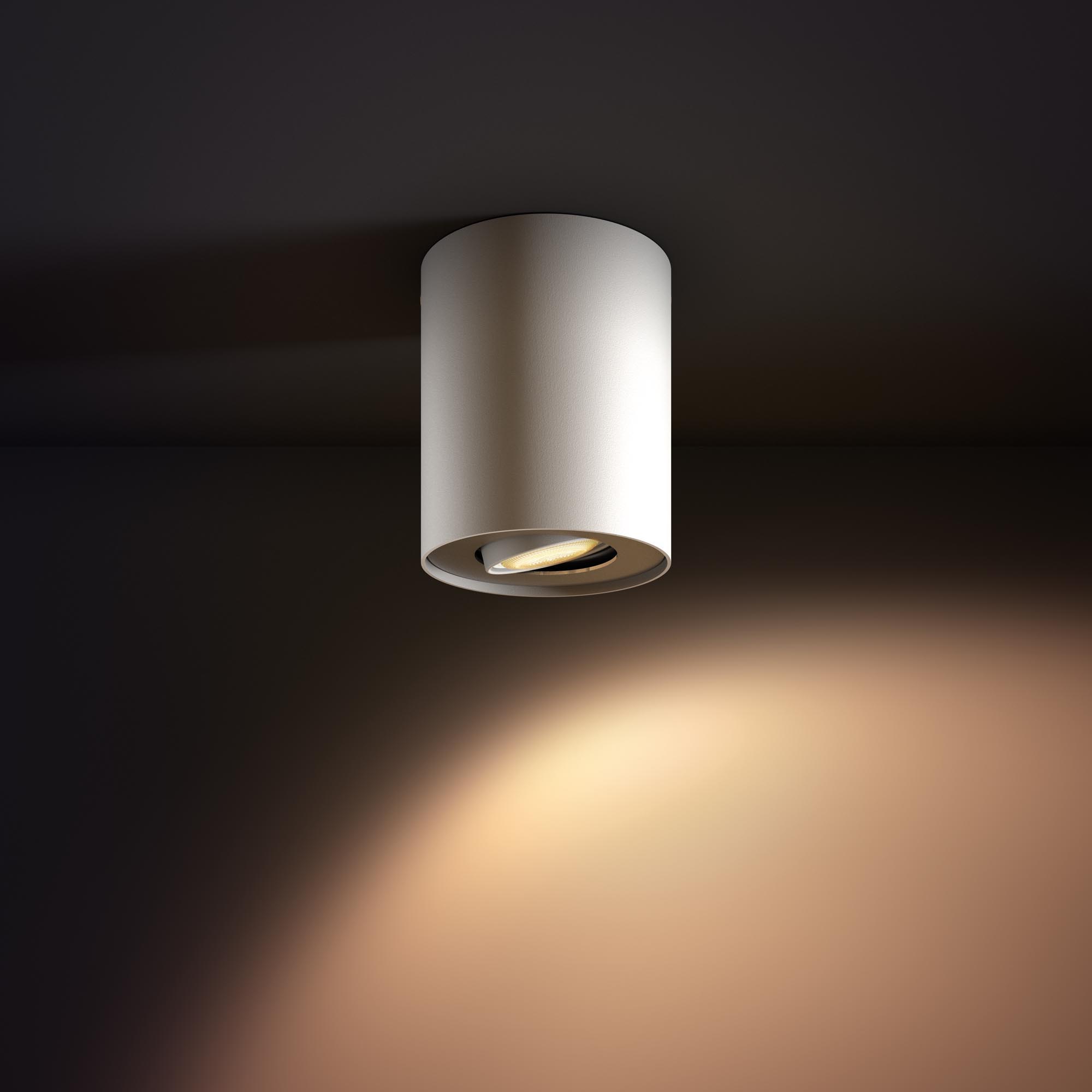 Ceiling LED lamp PHILIPS Wifi Pillar LED 1 Spot White 2200-6500K 5.5W 350lm