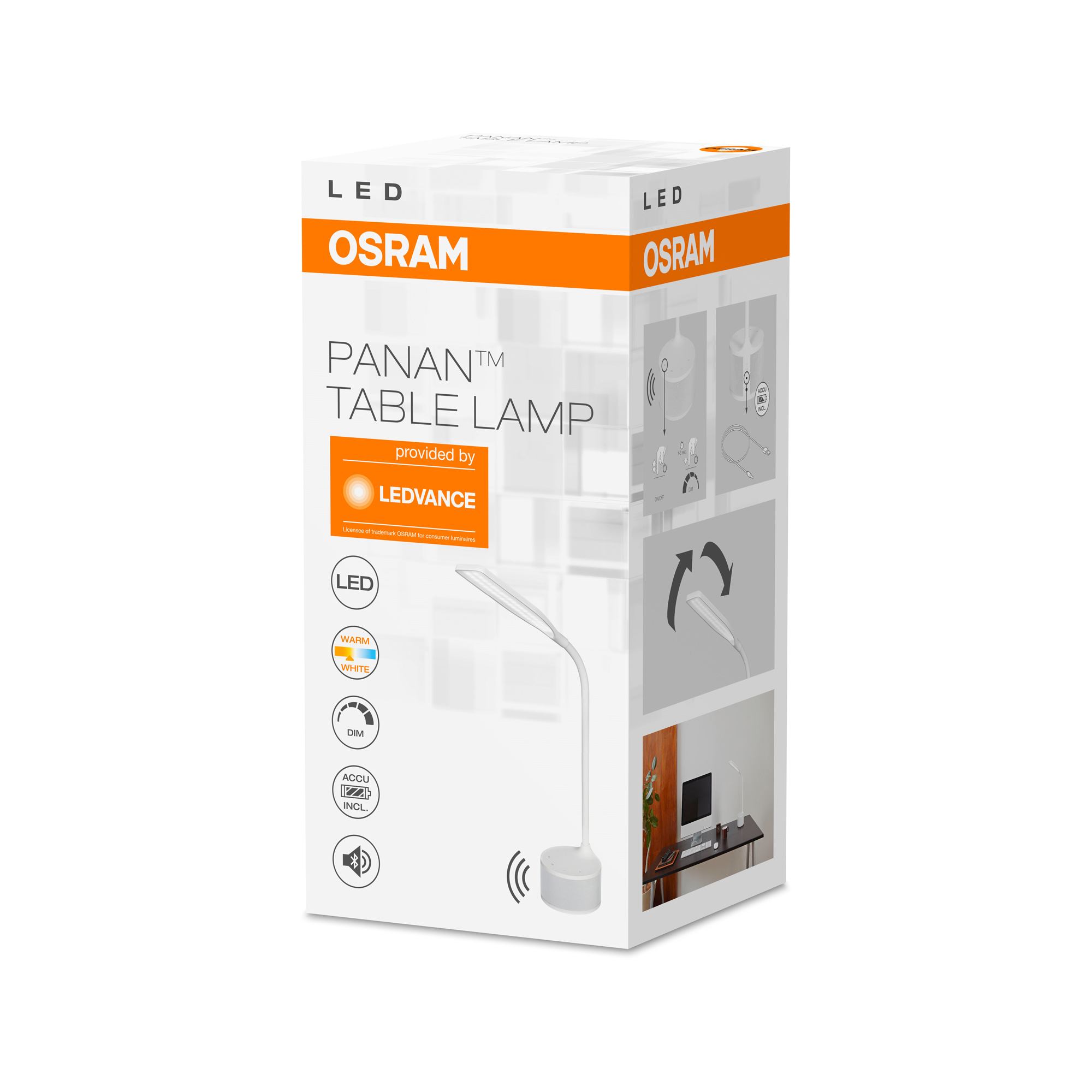 Osram PANAN Speaker white 160lm 3000K CRI80