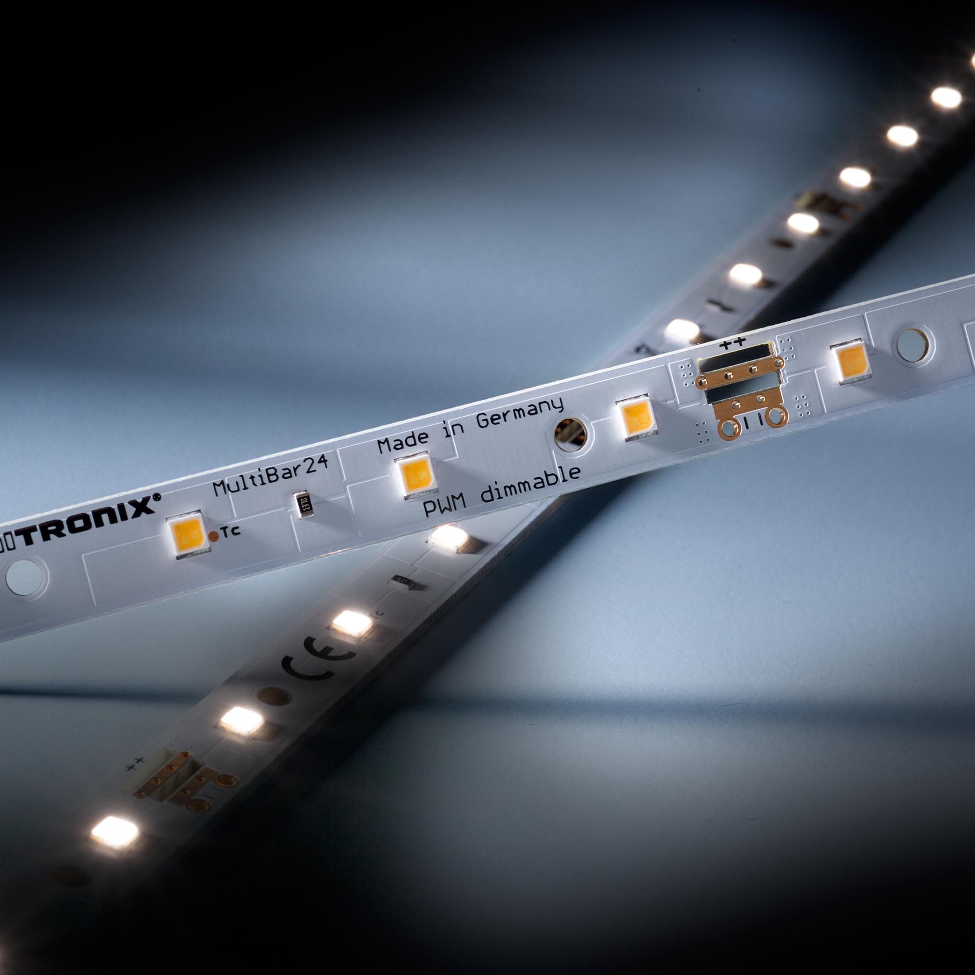 Multibar1090 Nichia LED Strip neutral white CRI90 4000K 350lm 24V 24 LEDs 50cm bar (700lm/m 5.2W/m)