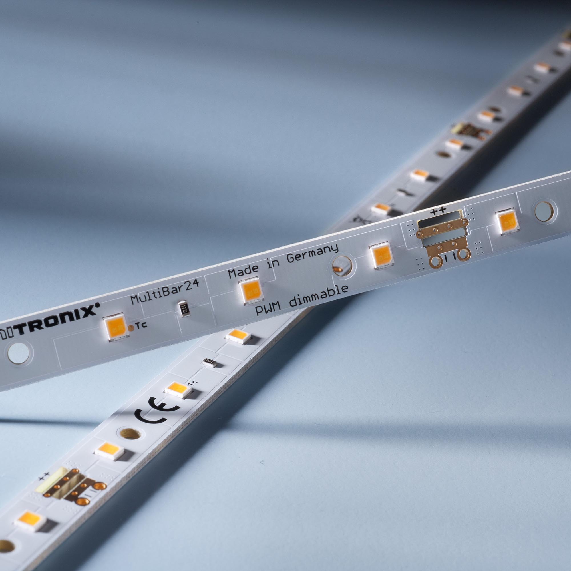 Multibar1090 Nichia LED Strip warm white CRI90 3000K 335lm 24V 24 LEDs 50cm bar (670lm/m 5.2W/m)