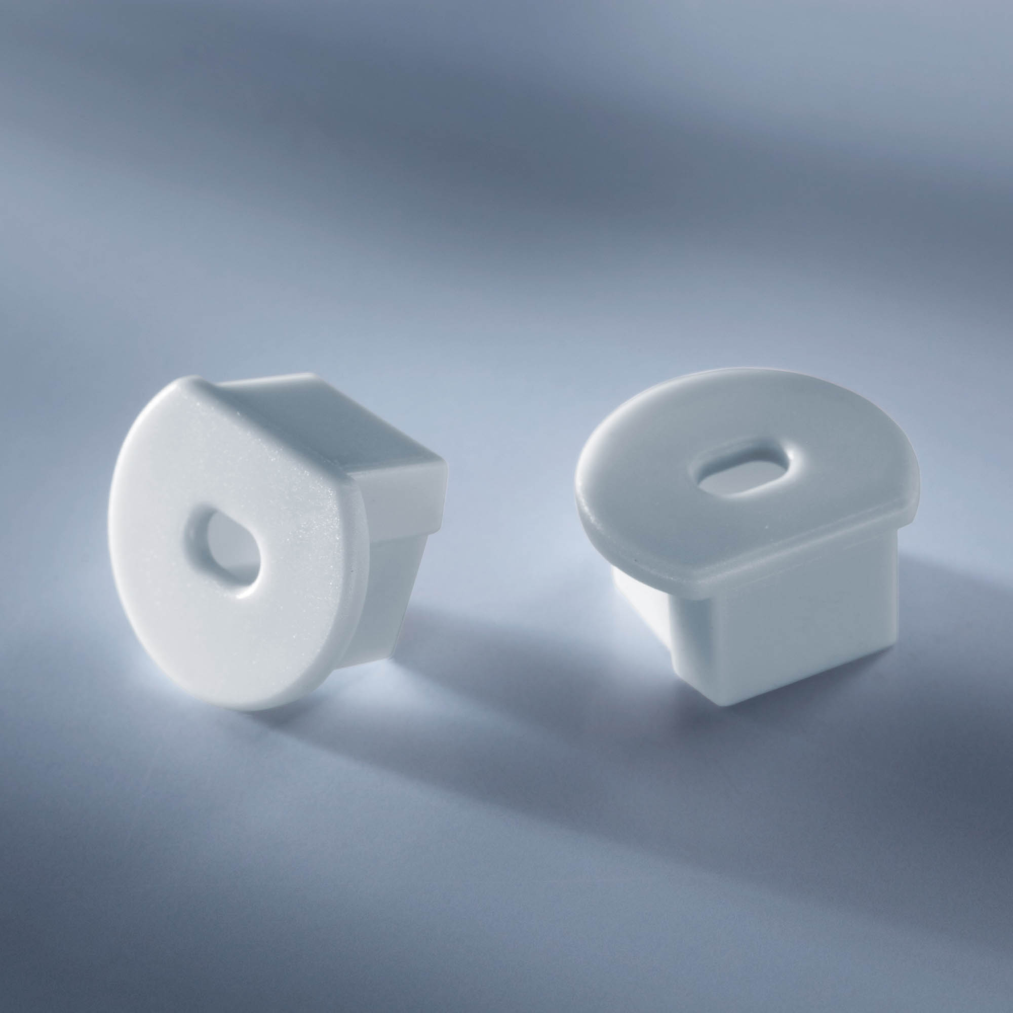 Open end cap for Aluflex Aluminum Profile for LED strips round 1020mm