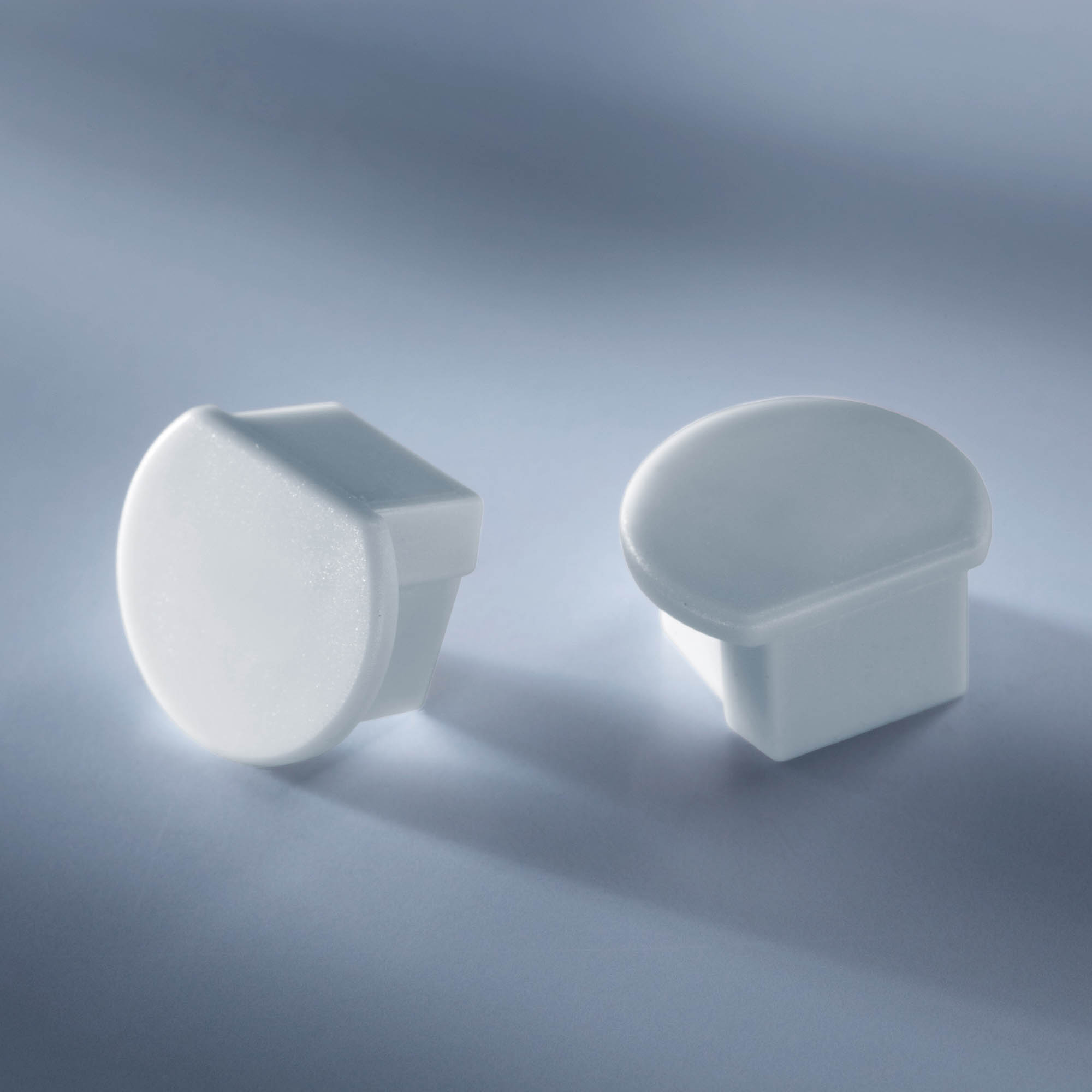 Closed end cap for Aluflex Aluminum Profile for LED strips round 1020mm