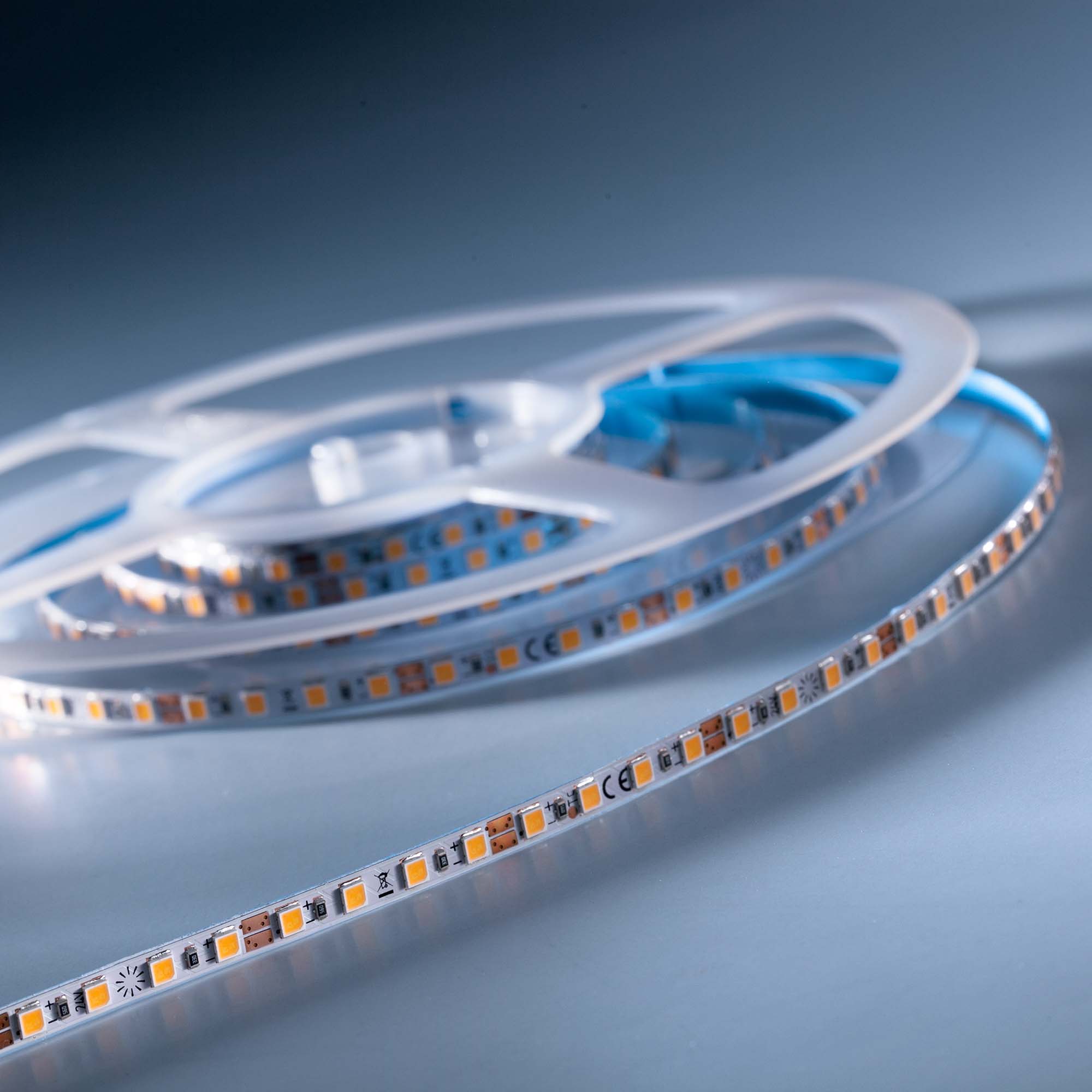 SlimFlex3090 Nichia LED Strip warm white CRI90 2700K 3900lm 24V 120 LEDs/m 2m reel (1950lm/m 18W/m )