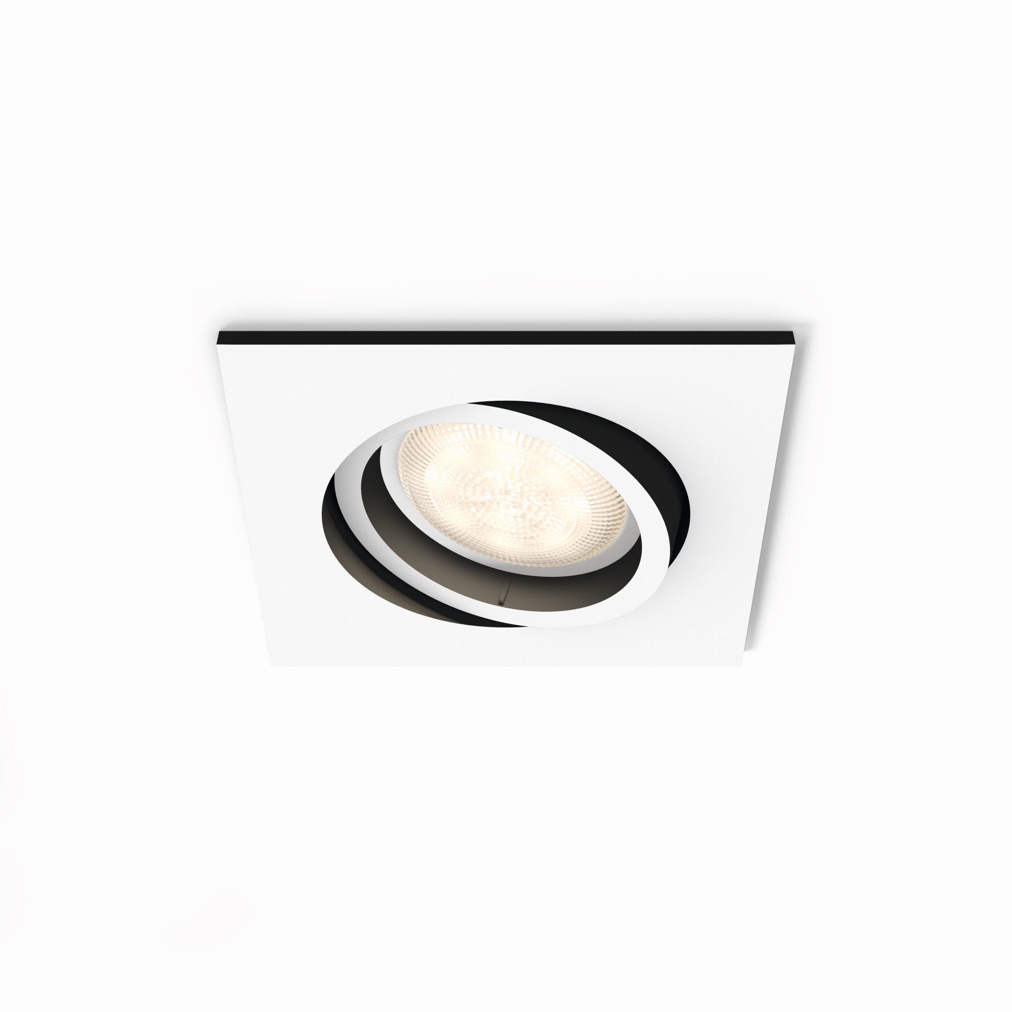 Philips Hue White Ambiance Milliskin LED Downlight square, white, 250lm, with Dimmer Switch