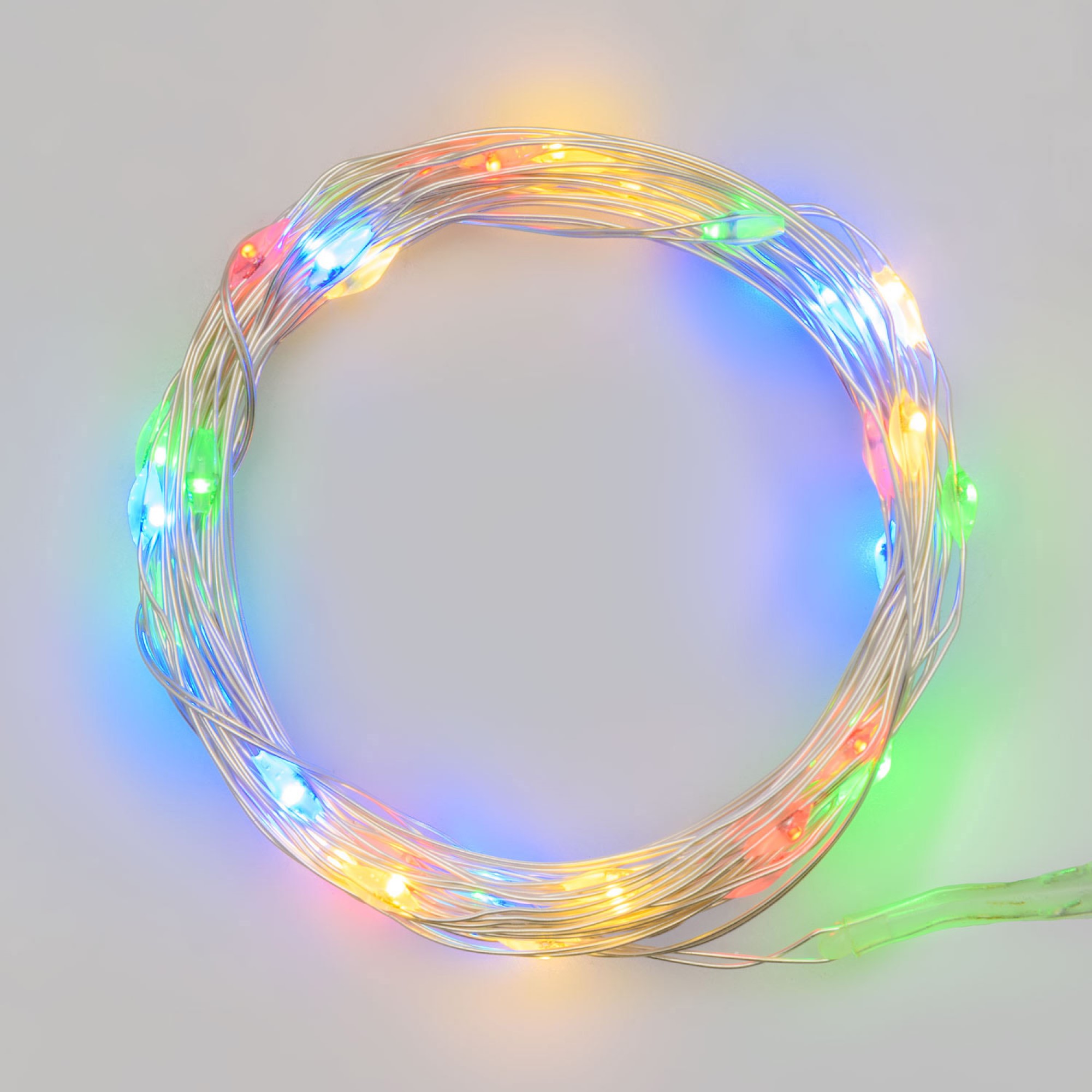 Lotti LED Micro String of Lights 20 multicoloured LEDs 2.2m battery-operated IP20