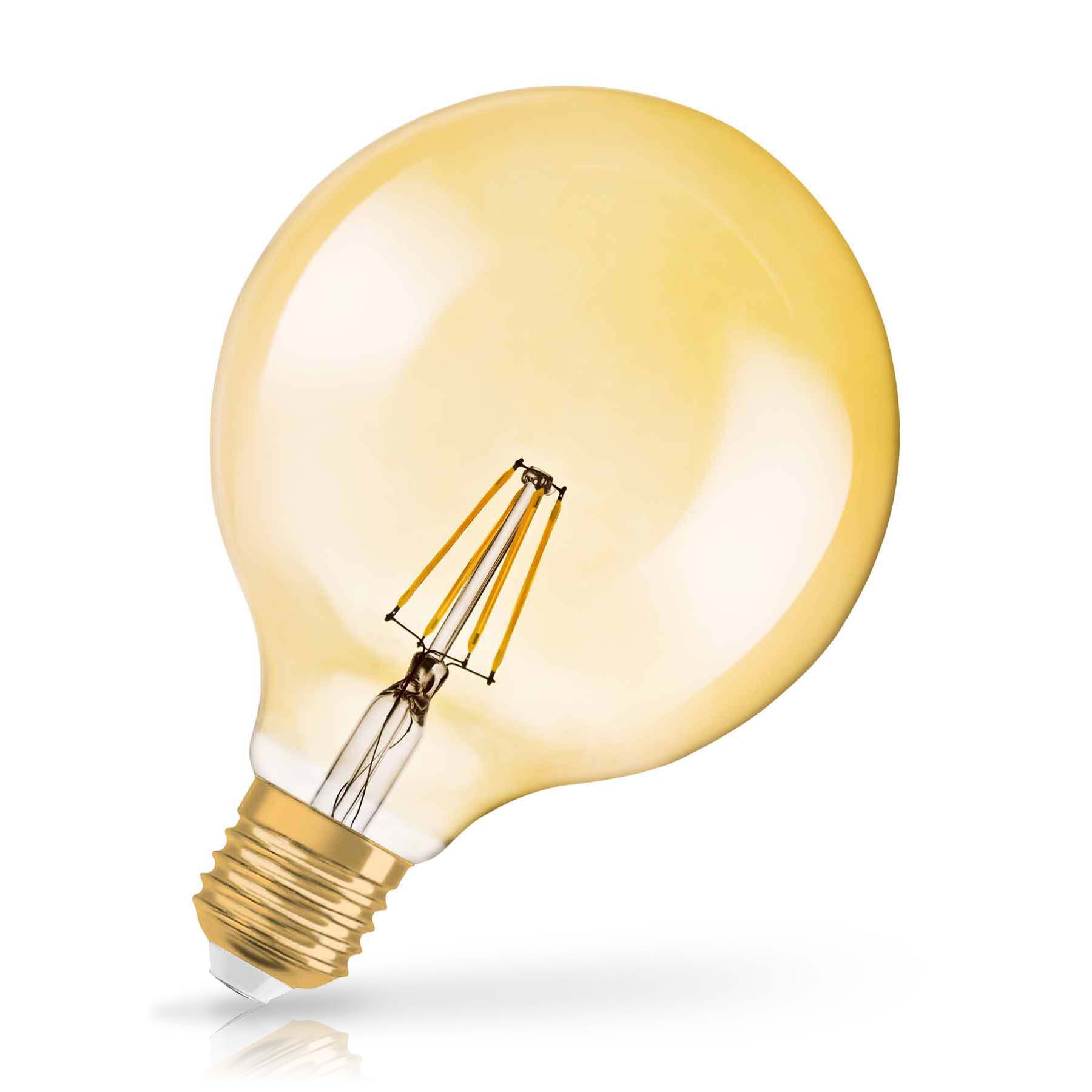 LED Bulb Osram LED VINTAGE 1906 DIM GLOBE125 51 7W 824 E27 GOLD 2400K 650lm