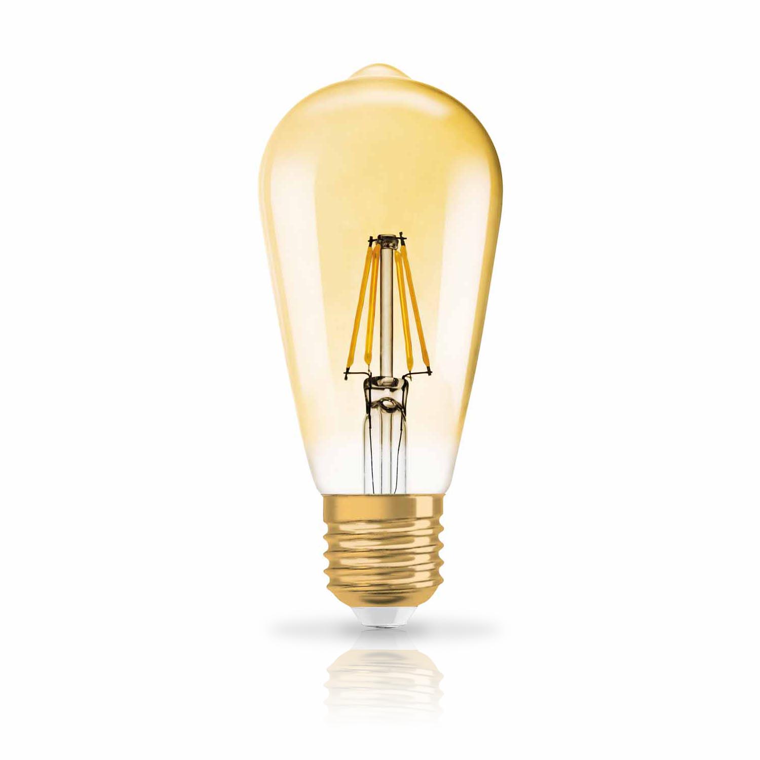 LED Bulb Osram LED VINTAGE 1906 EDISON GOLD 21 28W 824 E27  2400K 200lm