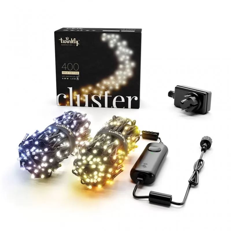 Twinkly Cluster LED Fairy Lights 400 LEDs Tunable White 6m app-controlled
