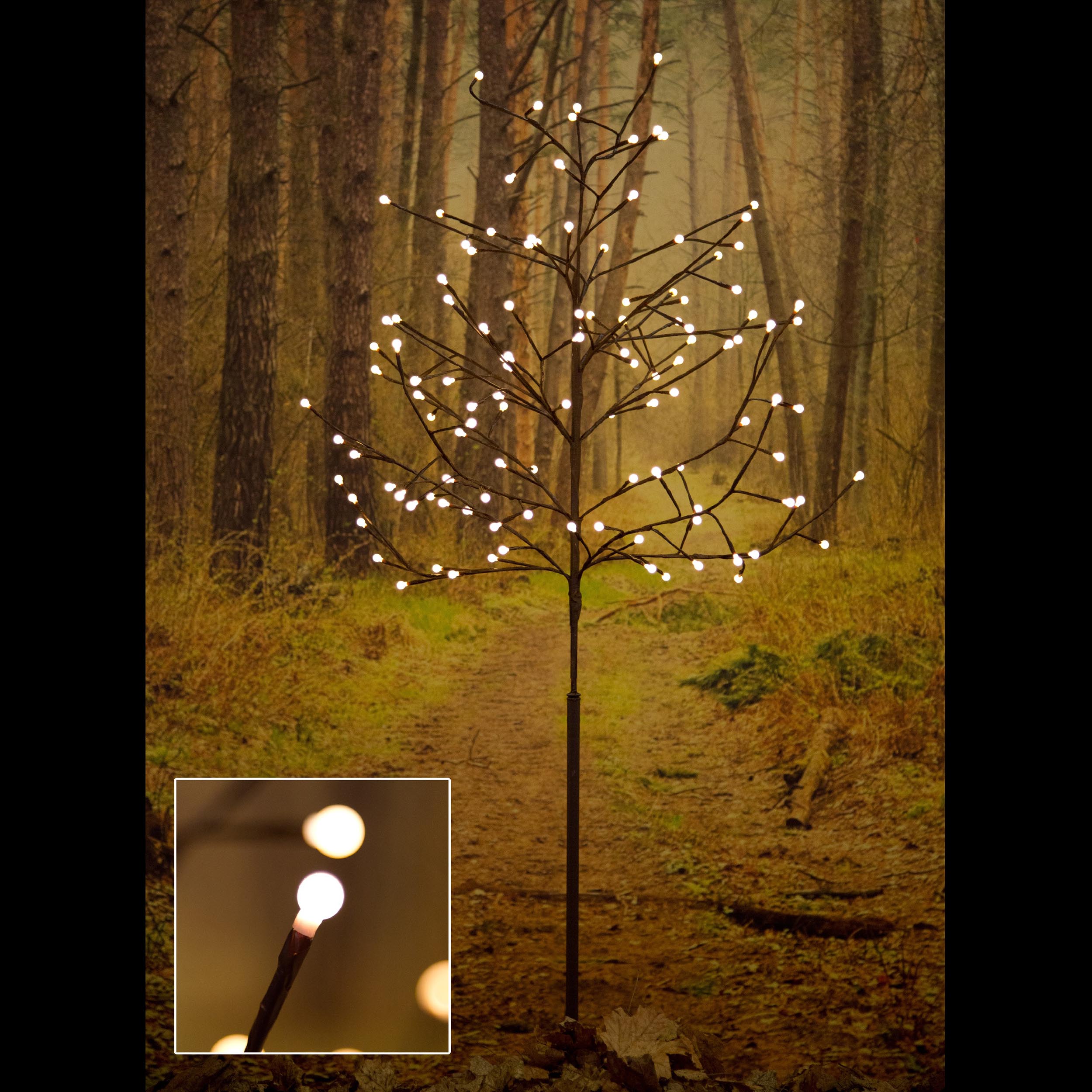 LED light tree, 120 warmwhite LEDs