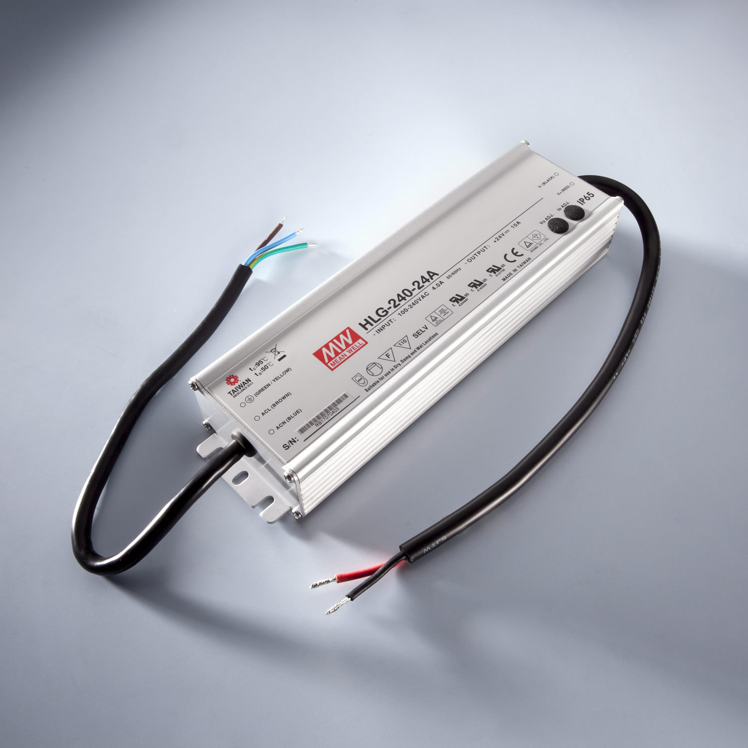 Constant Voltage Power Supply Mean Well HLG-320H-12B IP67 230V to 12V 22A 264W DIM