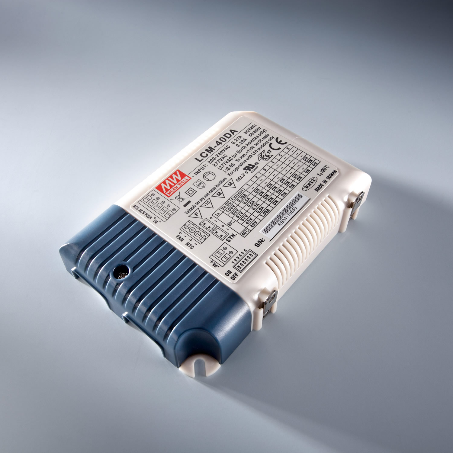 Constant Current LED Driver Mean Well LCM-25DA IP20 350 > 1050 mA 230V to 6 > 54VDC DIM