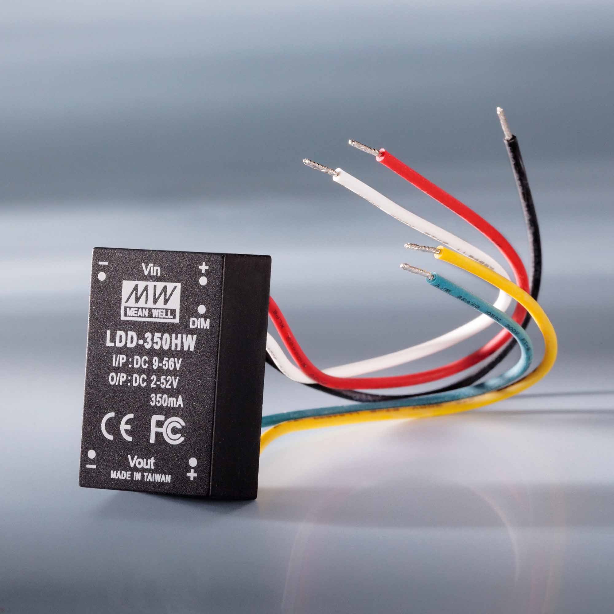 Constant current LED driver Mean Well LDD-1000H IP67 1000mA 9-56VDC to 2 > 52VDC
