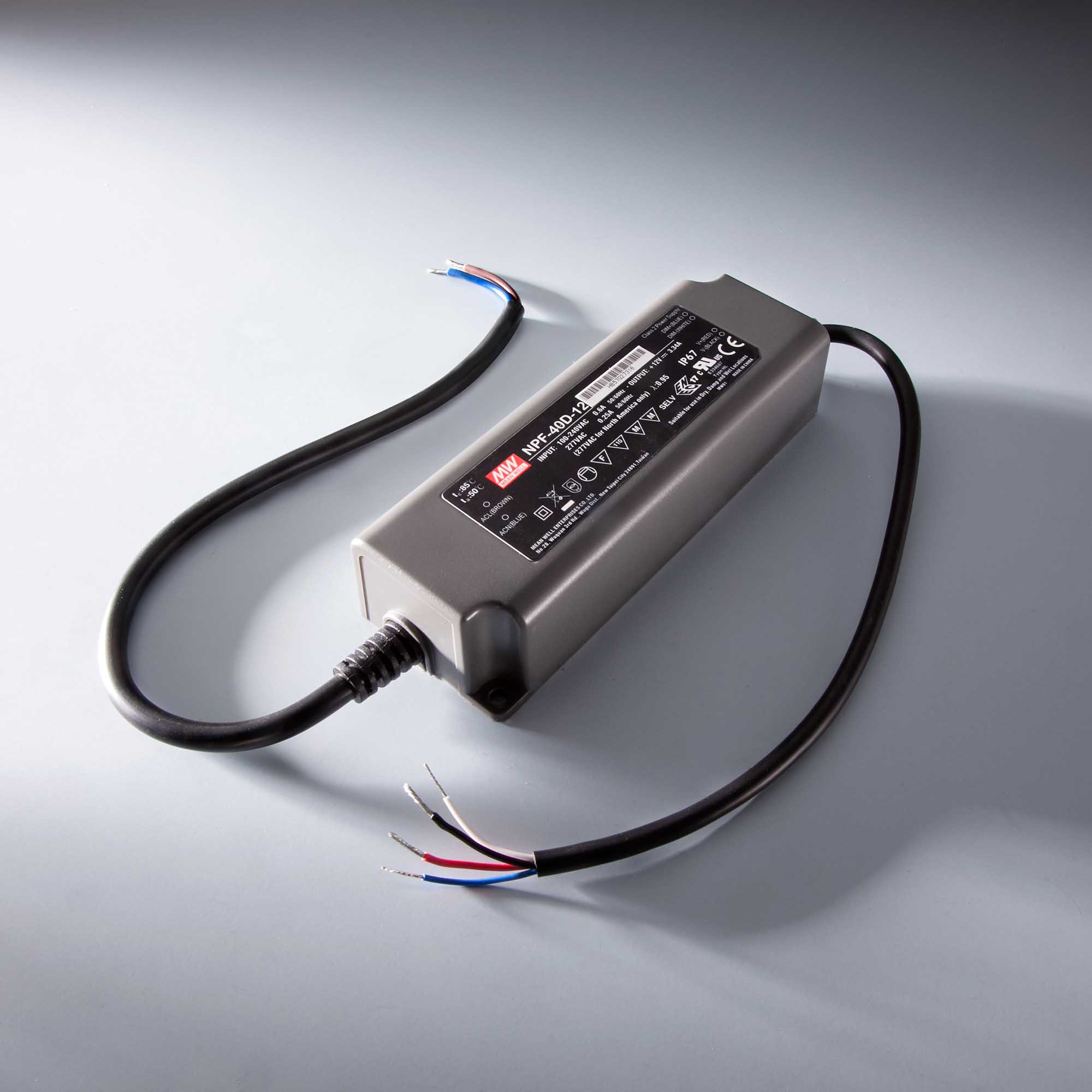 Constant Voltage Power Supply Mean Well NPF-90D-12 IP67 230V to 12V 7.5A 90W