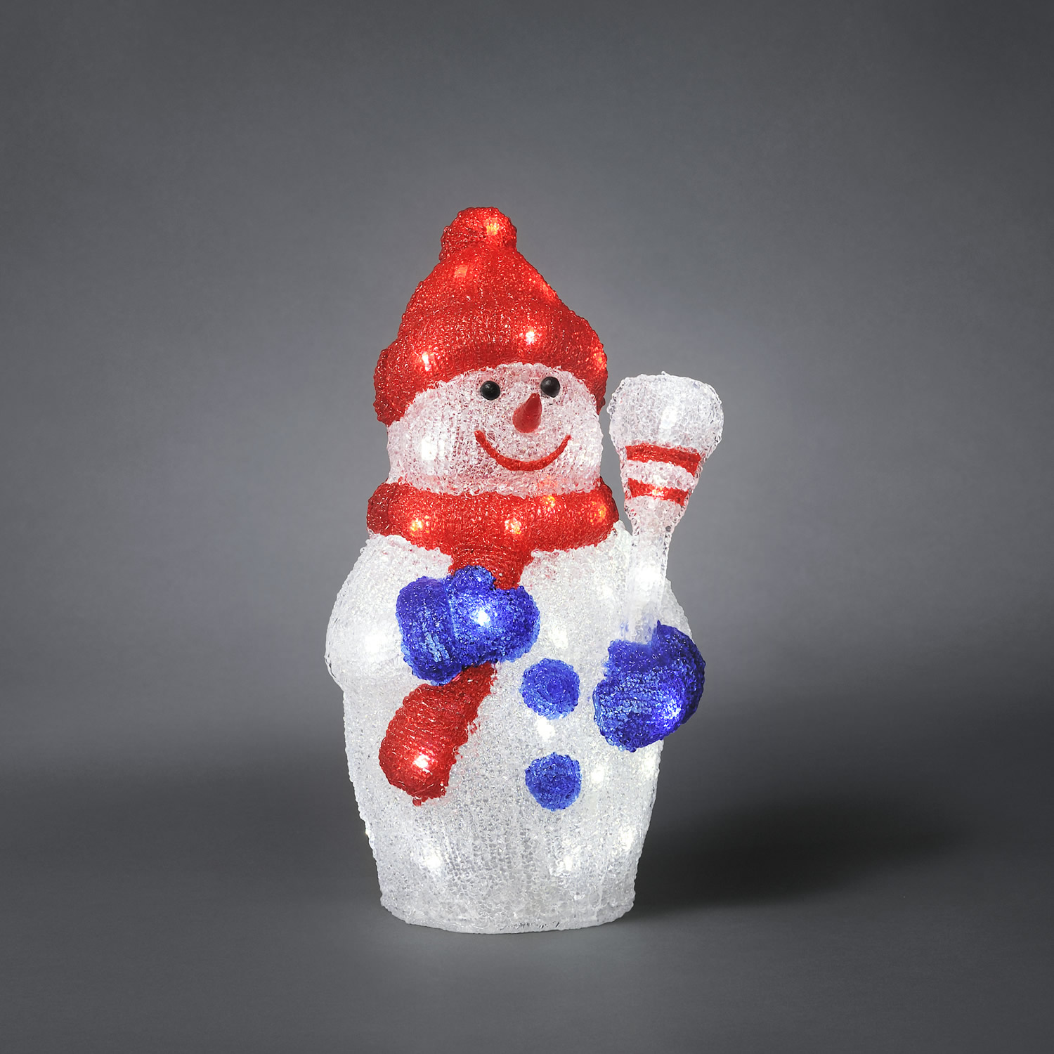 LED Snowman, 48 coldwhite LEDs