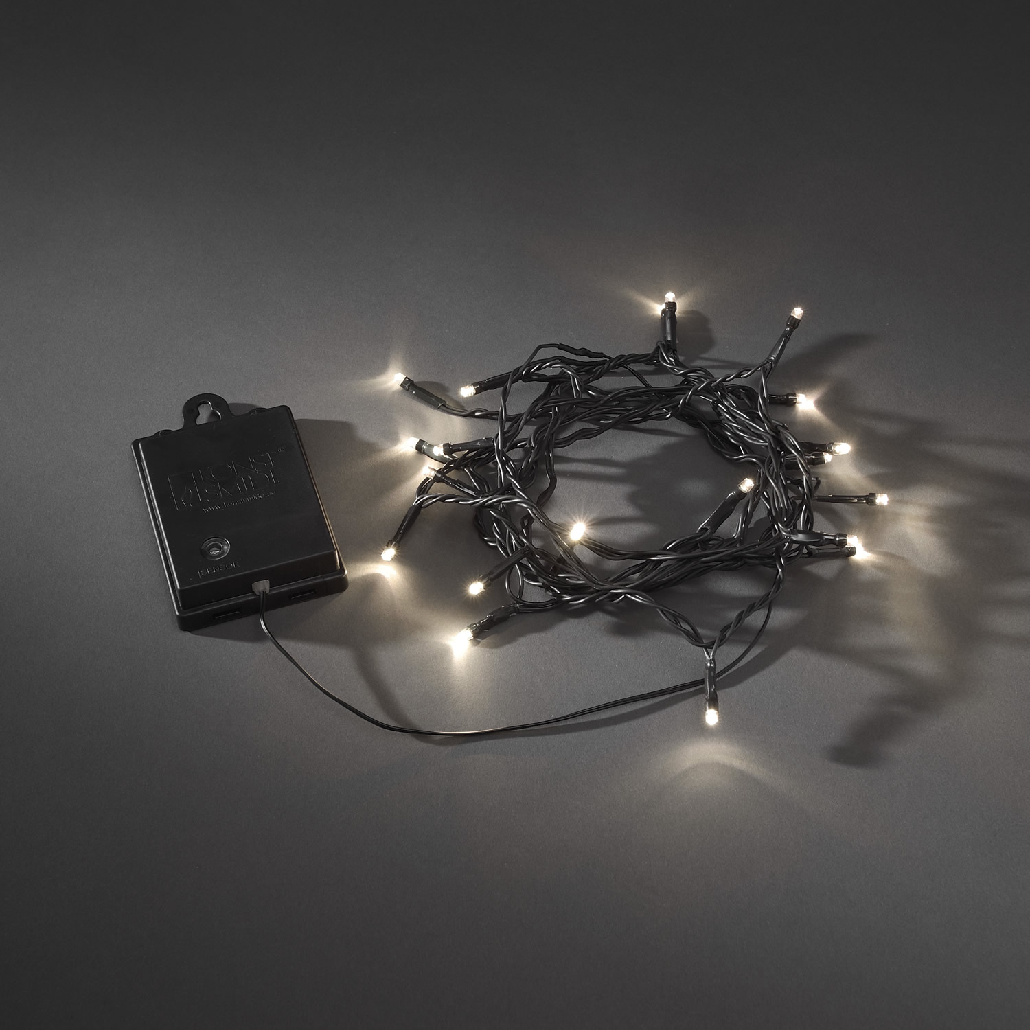 LED Chain of Lights with Timer, warmwhite, 20 LEDs