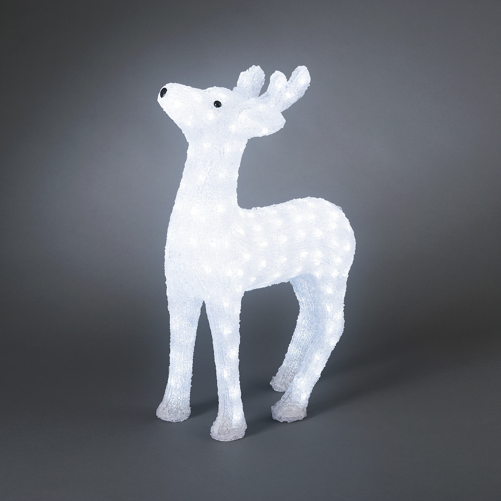 LED Acrylic Reindeer, 176 white LEDs