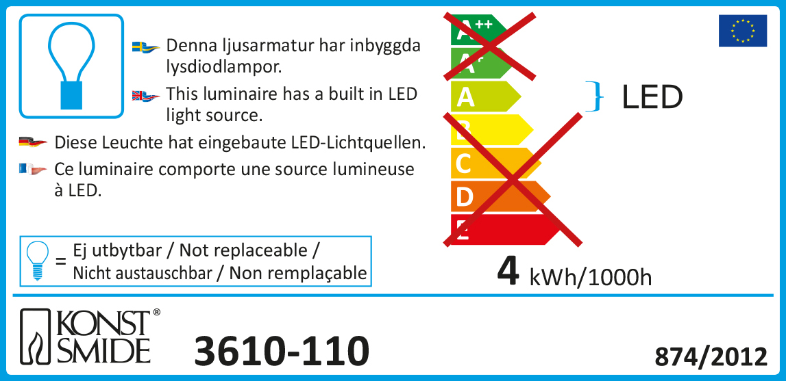 LED fairy light (rope)  warmwhite, 16m (40 LEDs)