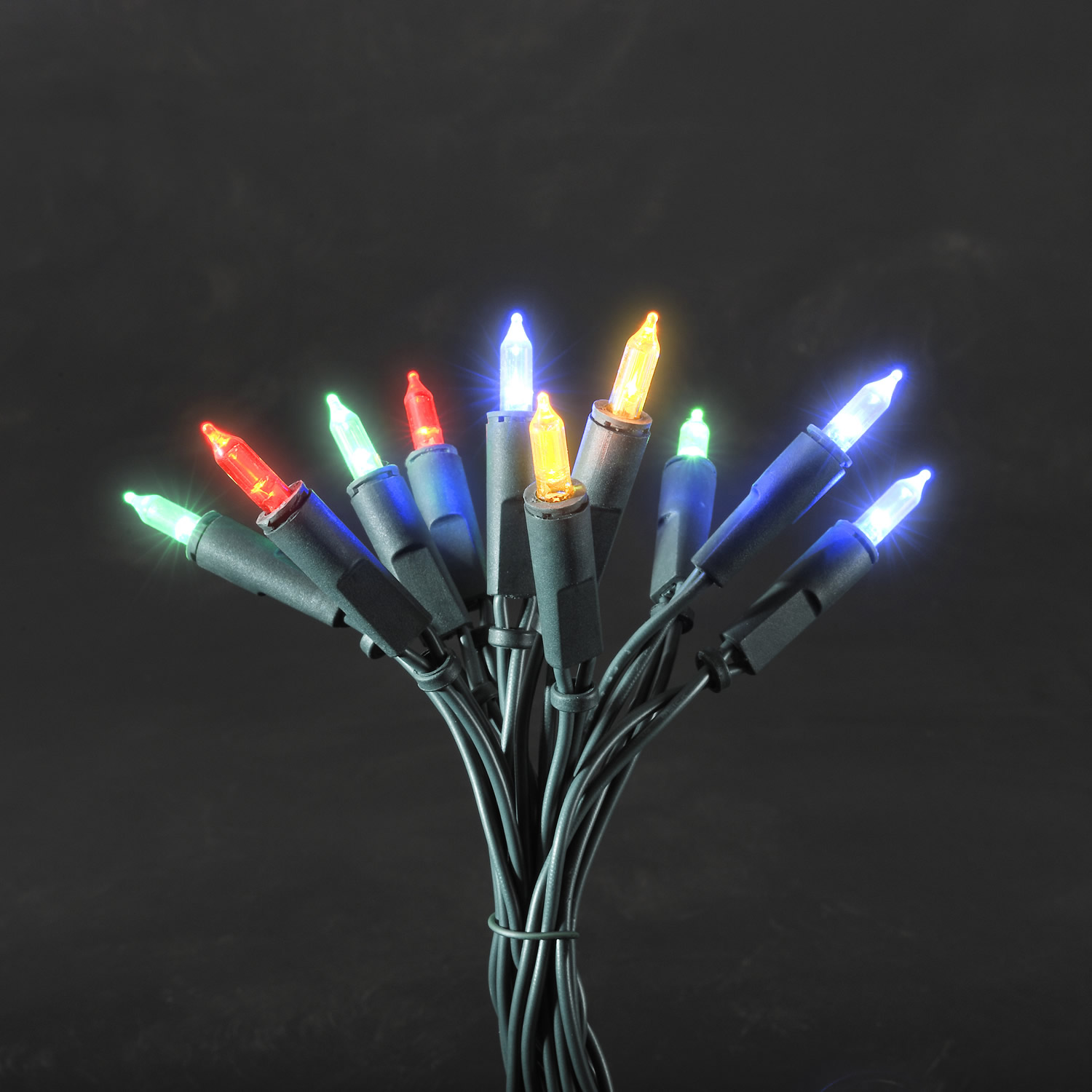 LED Mini Chain of Lights, multi-coloured, 50 LEDs