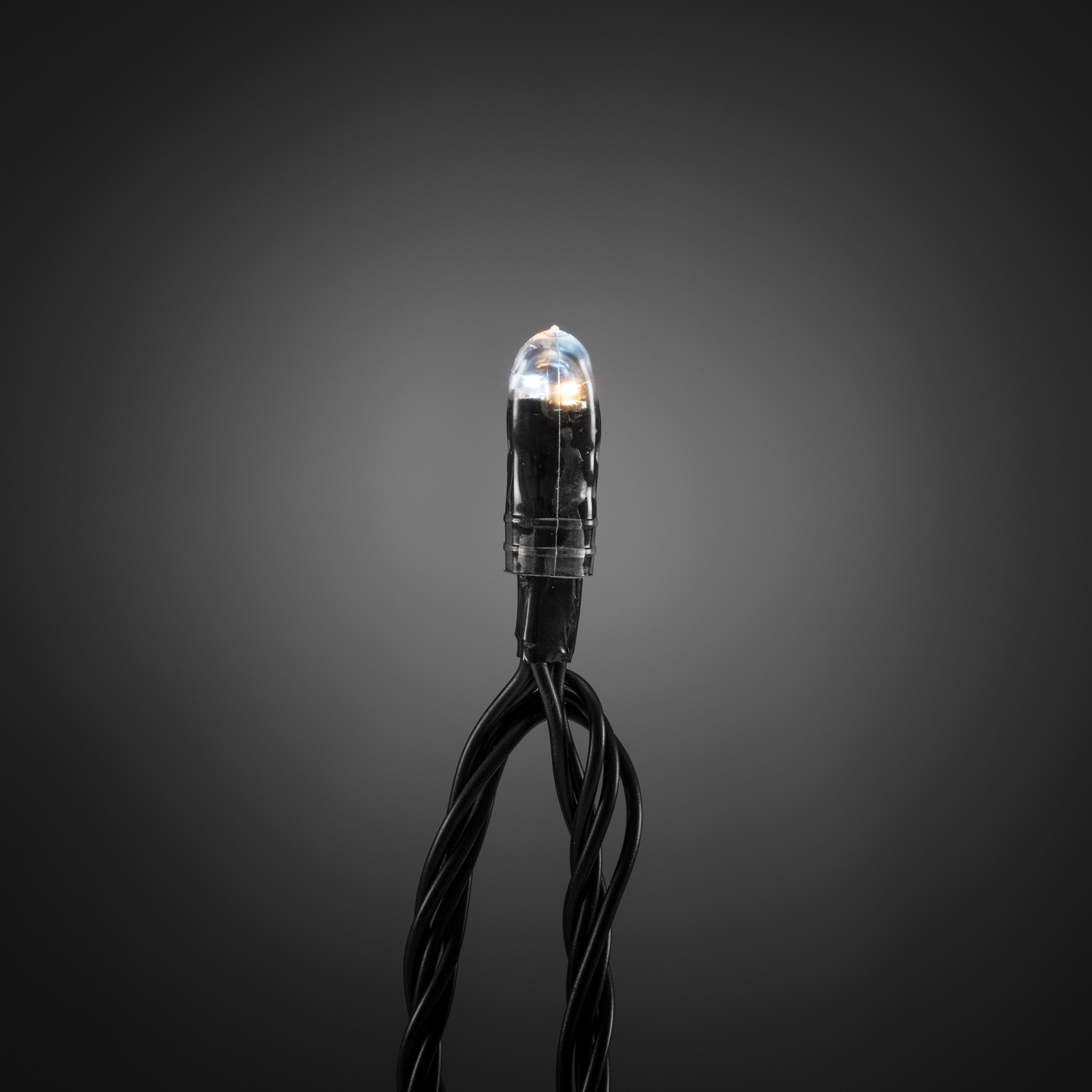 Mini LED light chain, 40 warm white and 40 cold white LEDs 390cm