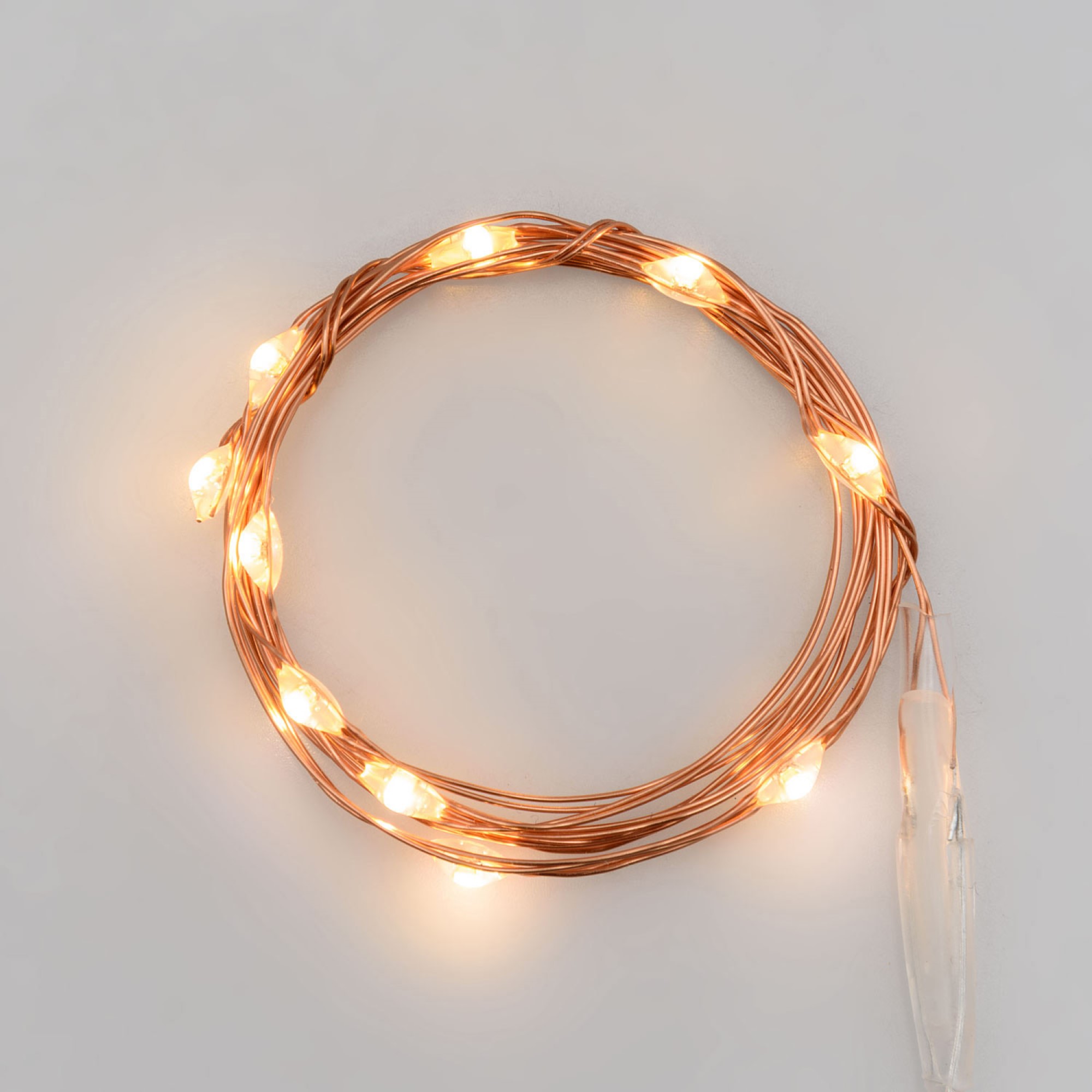 Lotti LED Micro String of Lights 10 warm white LEDs 1m battery-operated IP20