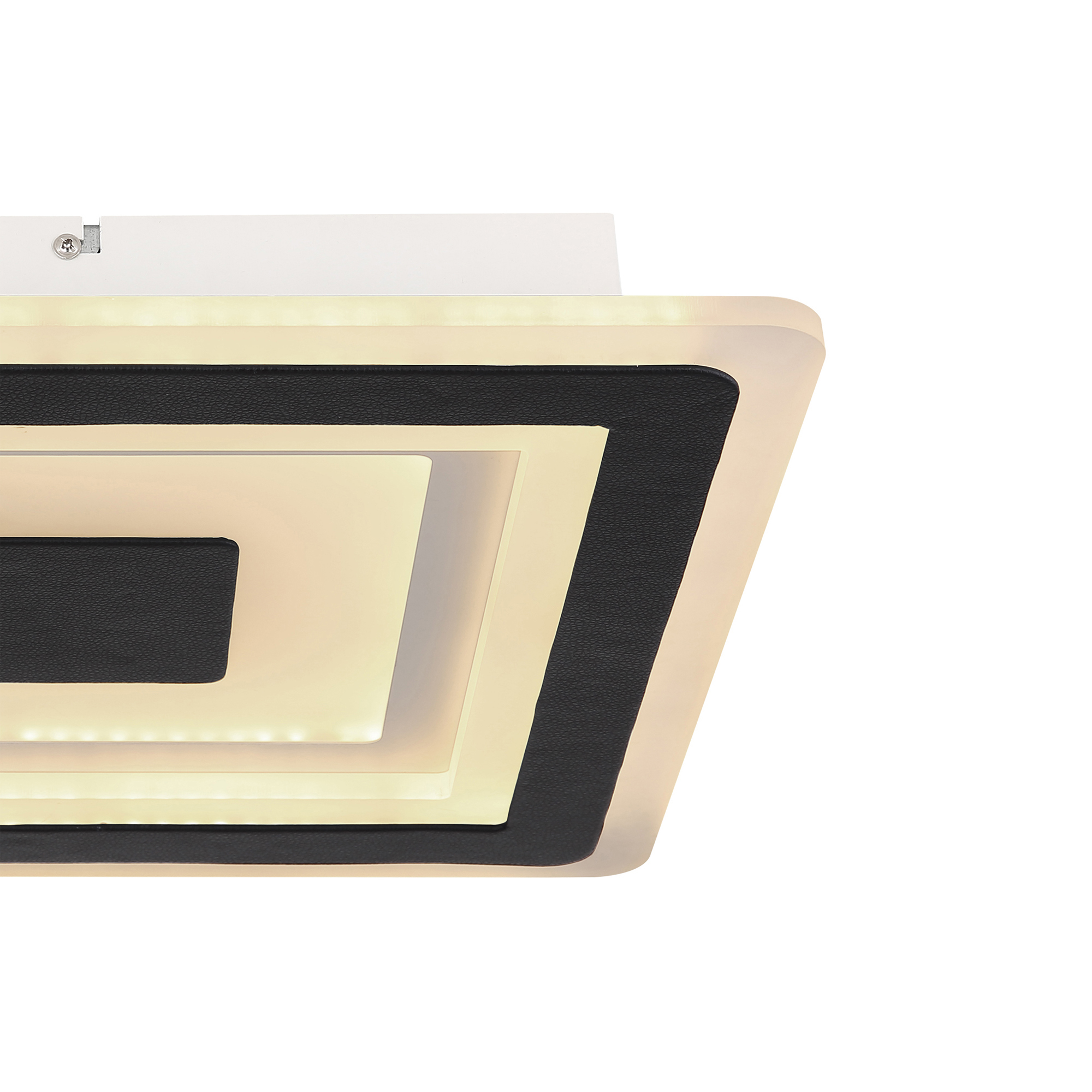 Globo LED Ceiling Light Bibiana, white/black, Smarthome compatible 1700lm