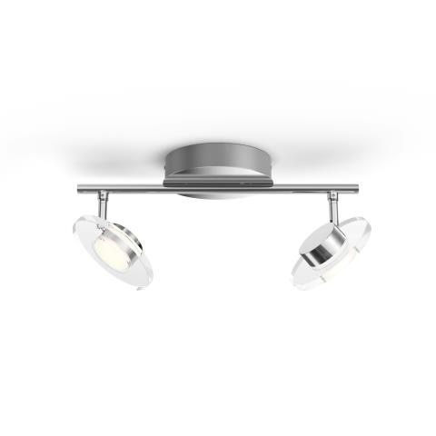 Philips myLiving LED Spot Glissette 2-flame WarmGlow chrome 1000lm 2700K CRI80