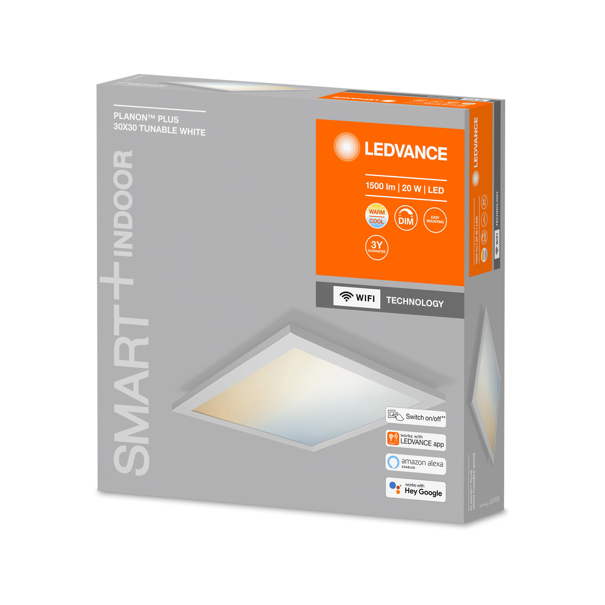 LEDVANCE SMART+ WiFi Tunable White LED Panel PLANON PLUS 30x30cm 1500lm